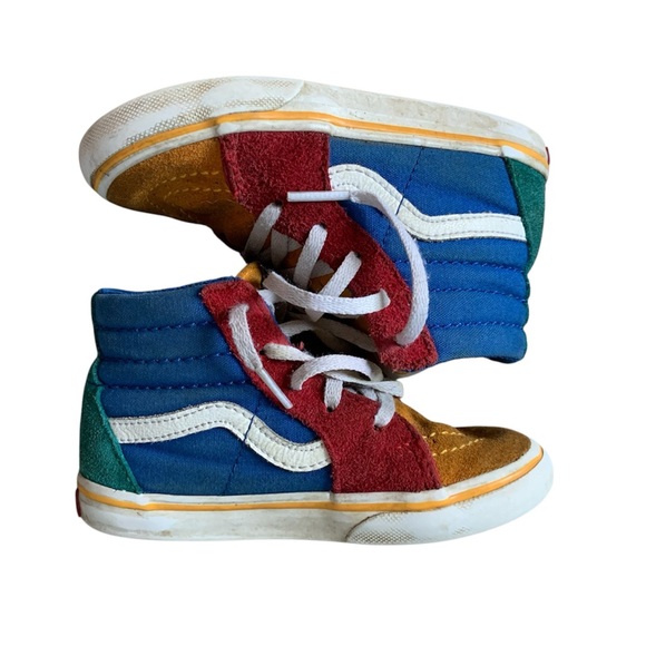 Vans High Top Toddler Colorful Sneakers 9 - Picture 1 of 5